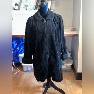 J.Jill crushed velvet dress coat
